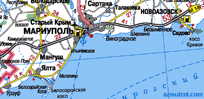 Карта курортов Донецкая область